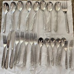 Stainless Steel Flatware - Incomplete Set