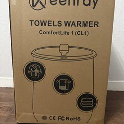 Brand New Keenray Towel Warmer CL1 Luxury Towel Warmer Bucket, Large Towel Warmer for Bathroom, Auto Shut Off, Fits Up to Two 40"X70" Oversized Towels