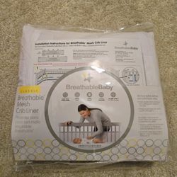 BRAND NEW Breathable Mesh Crib Liner