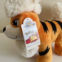 Rare Pokemon Growlithe 18” Plush Build A Bear 