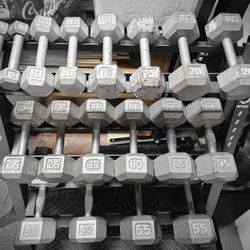 Dumbbells with Rack