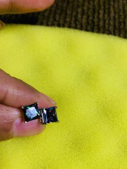 Multicolor Rhodium Plated Stud