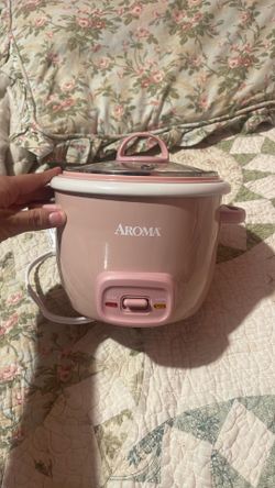 Aroma 4-Cup (Cooked) Mini Rice & Grain Cooker - Pink (ARC-302NGP)