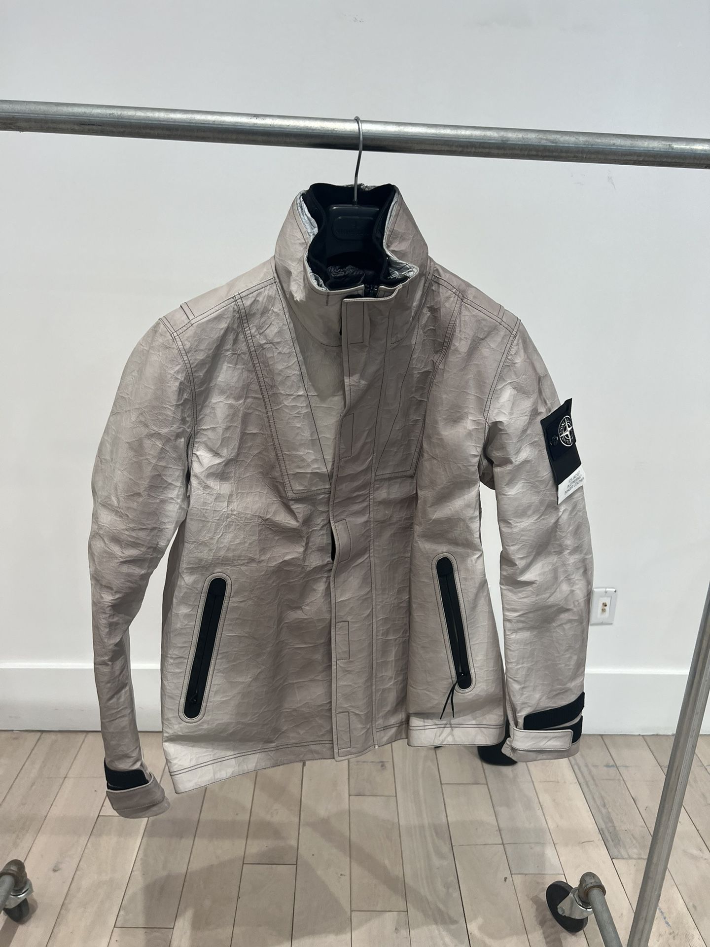 Stone Island 00199 Ice Jacket in Dyneema Bonded Leather US-L