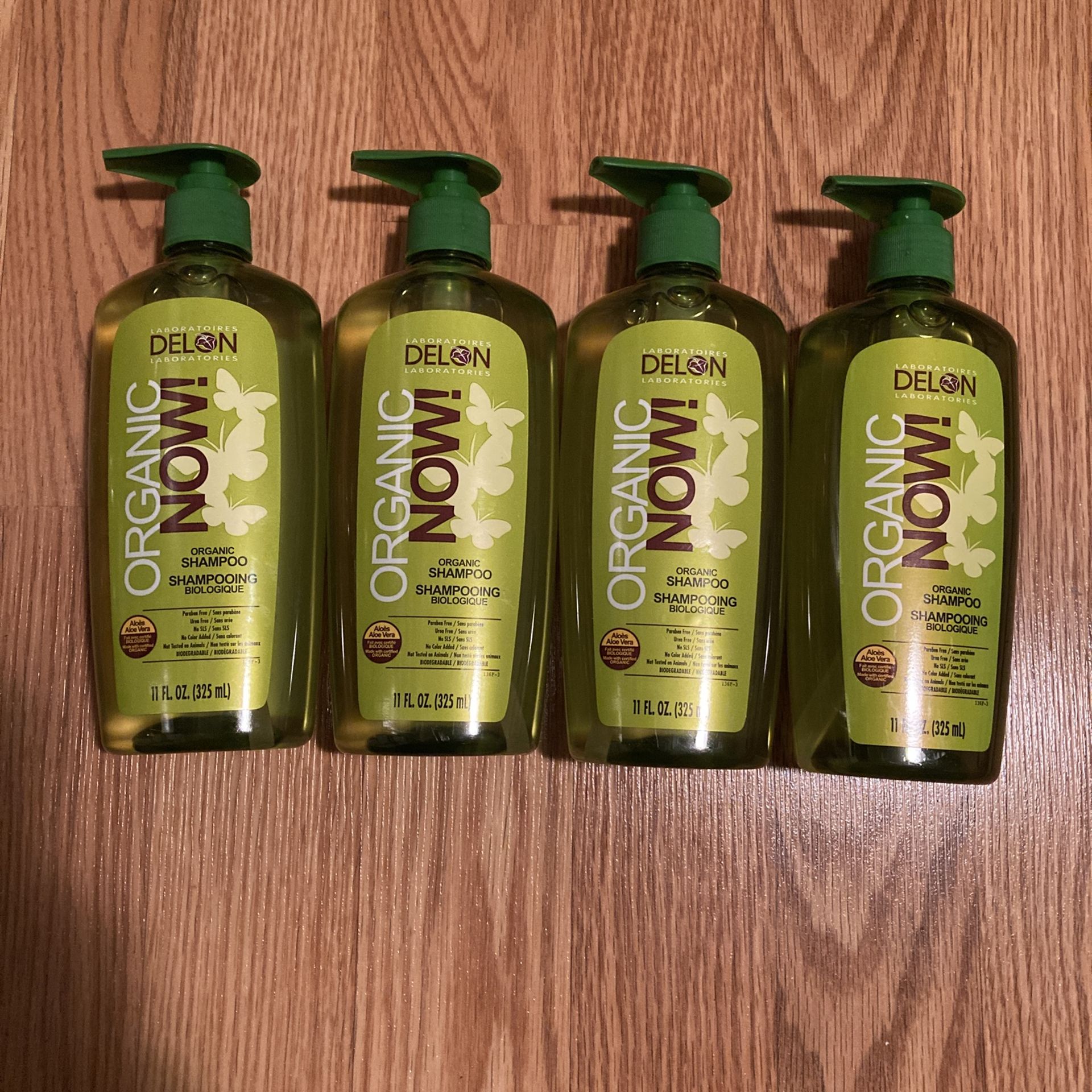 4 Delon Organic Now! Shampoo New!