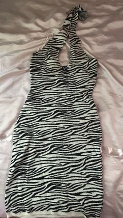 Women Zebra Print Dress