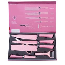 Pink Kitchen Knife Set