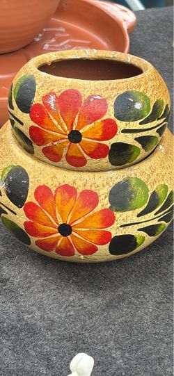Hand-Painted Decorative Gourd Set of 2