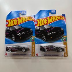 2025 Hot Wheels Nissan Skyline GT-R (BCNR33) Black HKS Lot of 2
