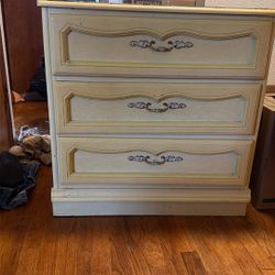 Vintage Cream Dresser