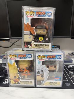 Naruto Funko Pops - 1 signed