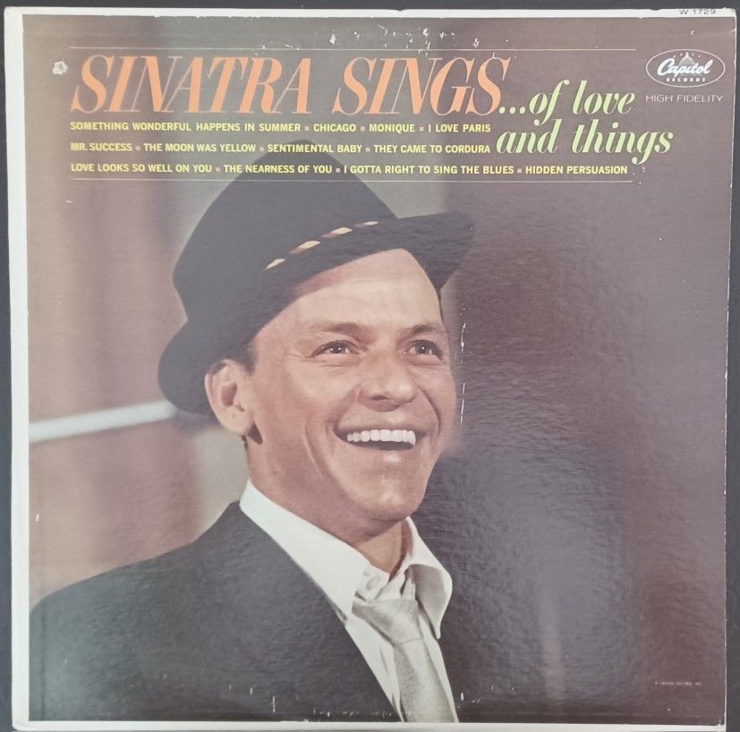 Frank Sinatra"Sinatra Sings of love and things" 1962 Capitol 1st Press(Mono)~EX 