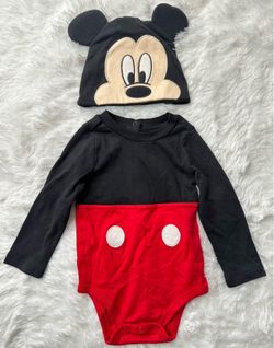 Disney Baby Mickey Mouse Outfit With Hat 12-18 Months