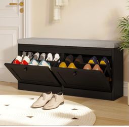 Shoe storage bench