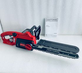 New Other CRAFTSMAN 16" 12 Amp Electric Corded Chainsaw, Red/Black
