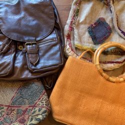 4 Purses / Bags / Backpack