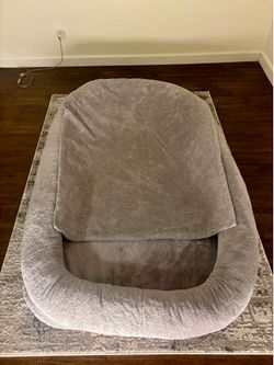 Ultra-Soft Human Size Dog Bed for People and Pets; 77”x51”x11” Extra Large Dog Bed