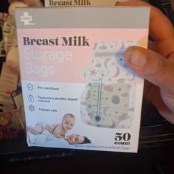 Breast pads and milk storage bags