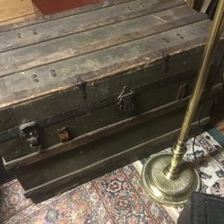 Very Old steamer chest brought over from ancestors $250 Markdown To 150.00