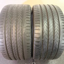 V657   275 35 20 102Y  Continental  EcoContact 6Q  2 used tires 65% life  
