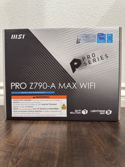 MSI PRO Z790-A MAX WiFi LGA 1700 ATX Intel Motherboard