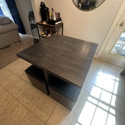 Dining Table And Chairs With Storage