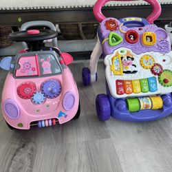 Pink Radio Flyer And Lavender Sit To Stand