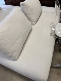 Pair of Article Divan 76" Right Chaise Lounges Welsh White  - Retail: $3200