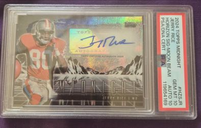 Jerry Rice Signed Card