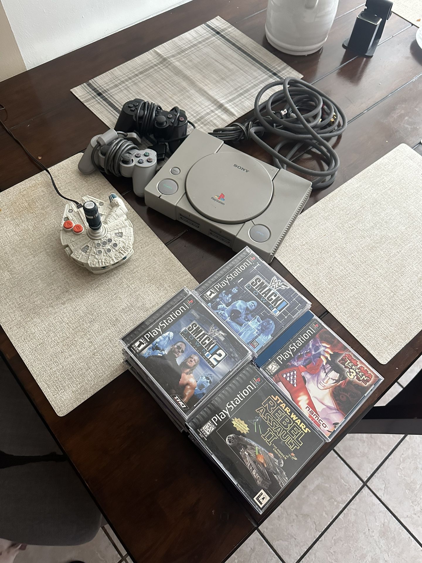 Playstation 1 with games
