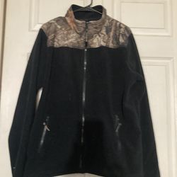 Men’s black zip up