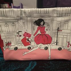 Women Elizabeth Arden NY PinkWristlet Purse Wallet 