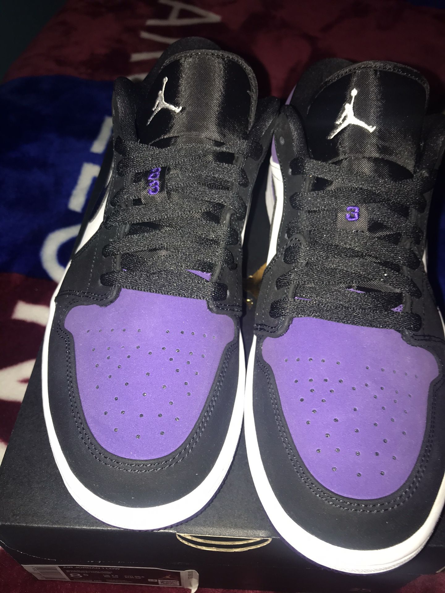 Jordan 1 low court purple size 8.5
