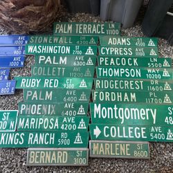 Street Name Signs 