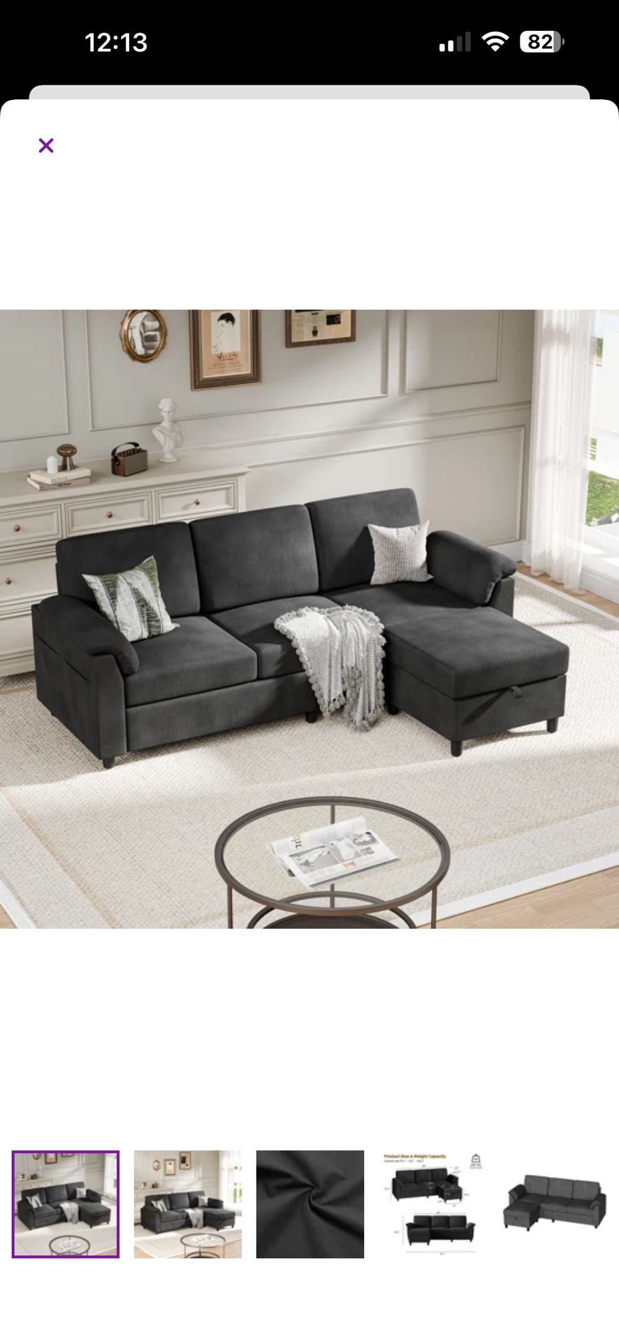 Grey Wayfair Couch