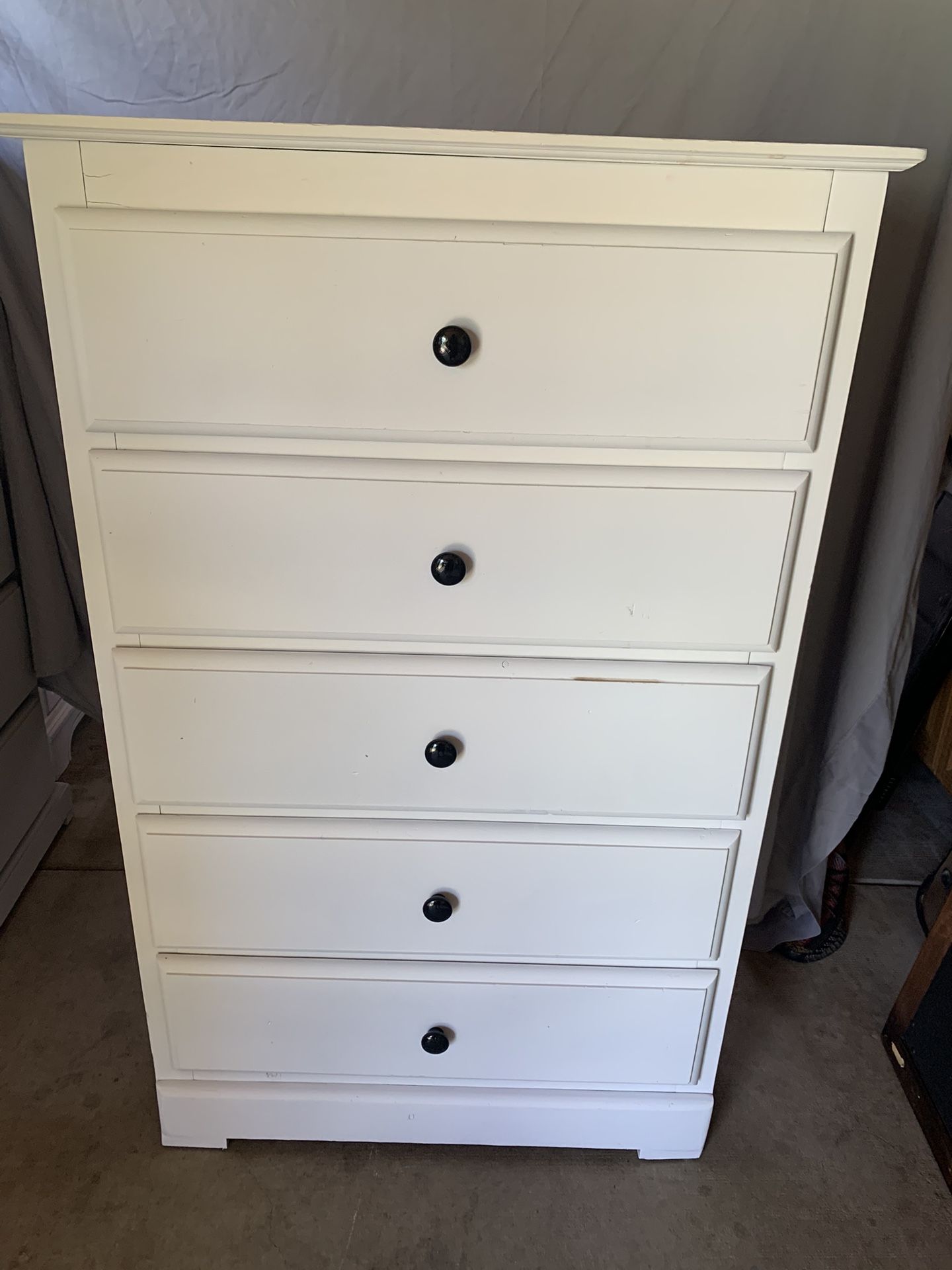 Tall White Dresser