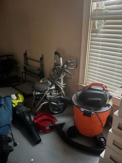 Pressure wash blower shop vac