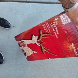 4.5 Ft Deer With Bow