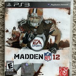 PS3 Madden NFL 12  PlayStation 3 Video Games 2011 Football