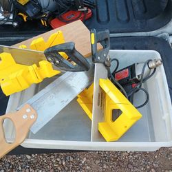 Manual Miter Saws (3) 3/8 Electric Drill 