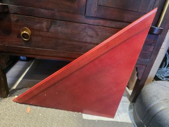 Red Wood Shelf Panel Board
