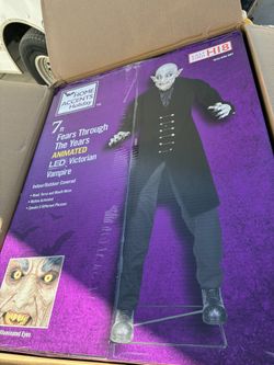 Halloween- Animated Victorian Vampire 7ft New