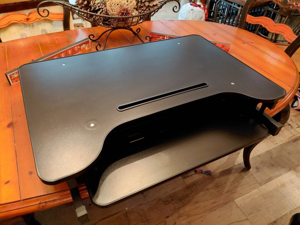 Desk Riser Standing Desk Converter Sit Stand Desk Riser For PC, Monitor, Phone, Tablet, Height Adjustable Work Station