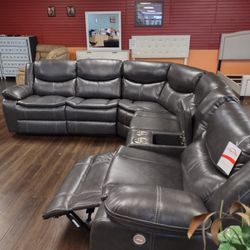 New Recliner Sofa And Loveseat With Three Power Recliners Wow