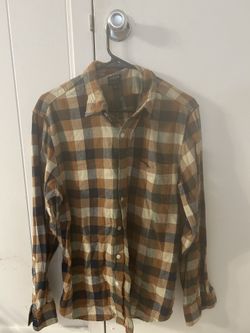 J. Crew Flannel 100% Cotton Brown Long Sleeve Men’s Large
