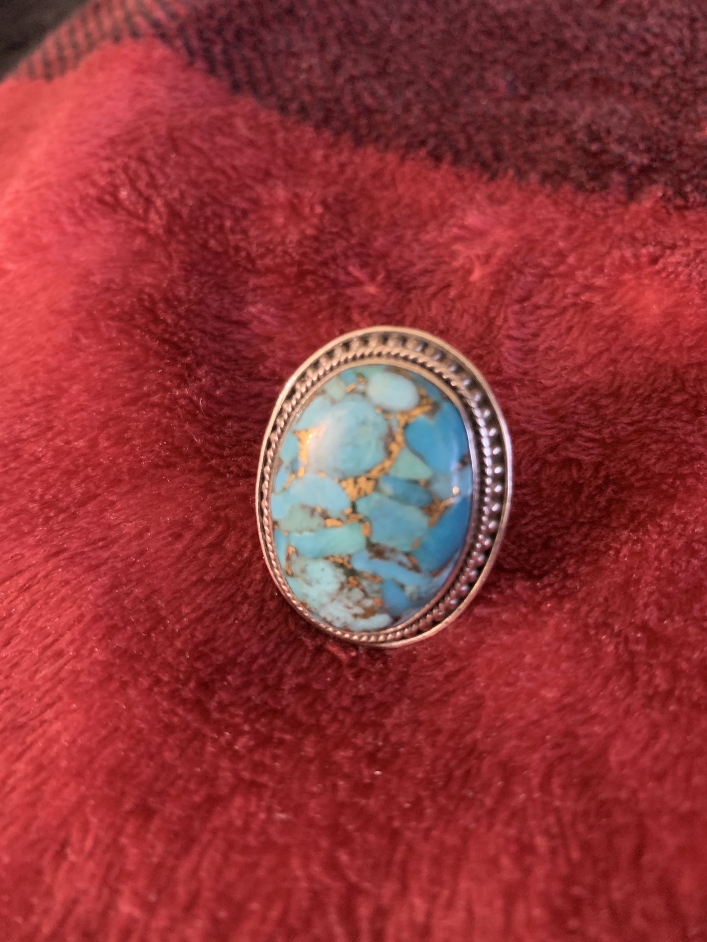 Ring: Sterling Silver N Turquoise