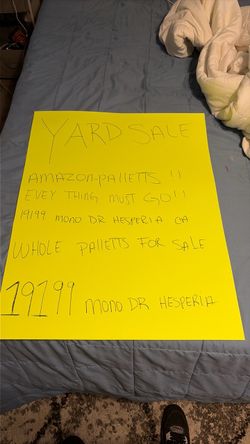 YARD SALE SUNDAY FUN DAY !!