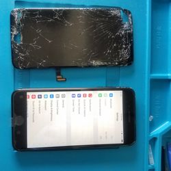 iPhone cracked screen