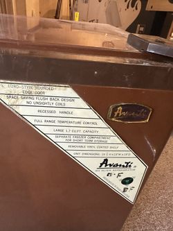 Avanti Small Fridge 1.7 CU FT