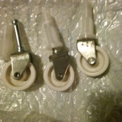 White Caster Wheels New